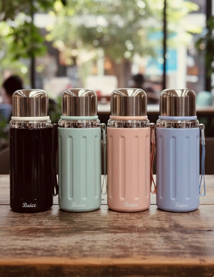 فلاسک تمام استیل برند Baicc طرح Sport