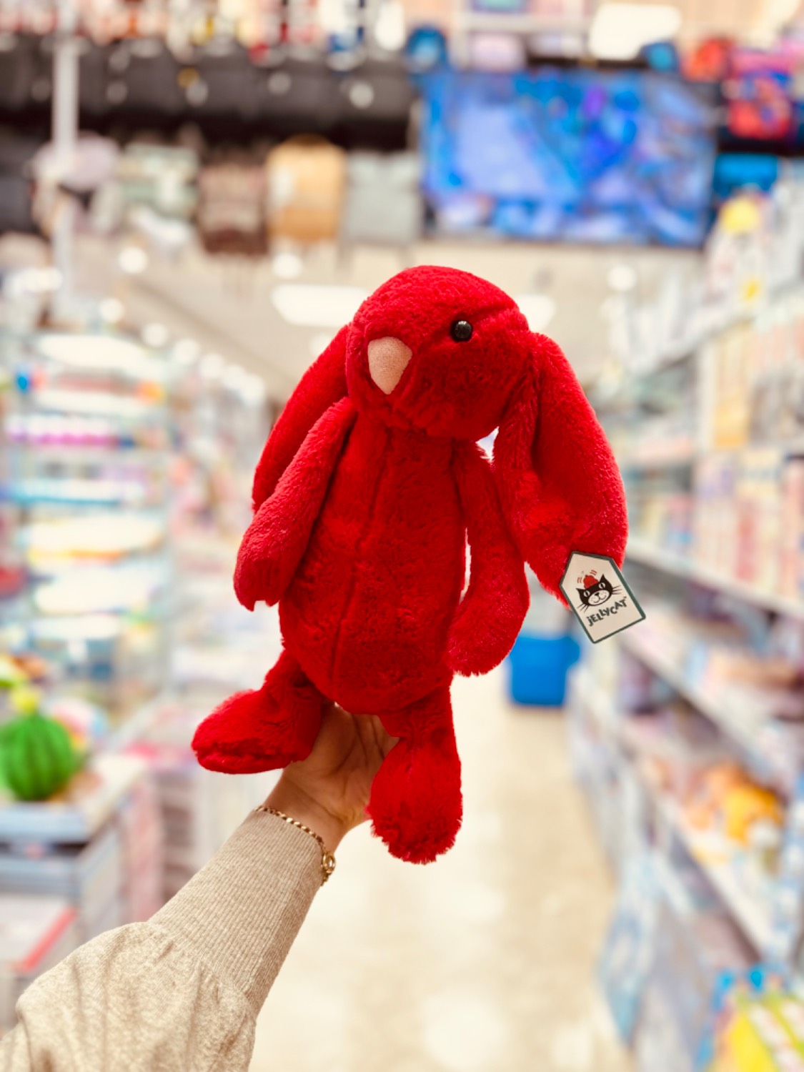 عروسک پولیشی مدل جیلی کت قرمز 30 سانتی