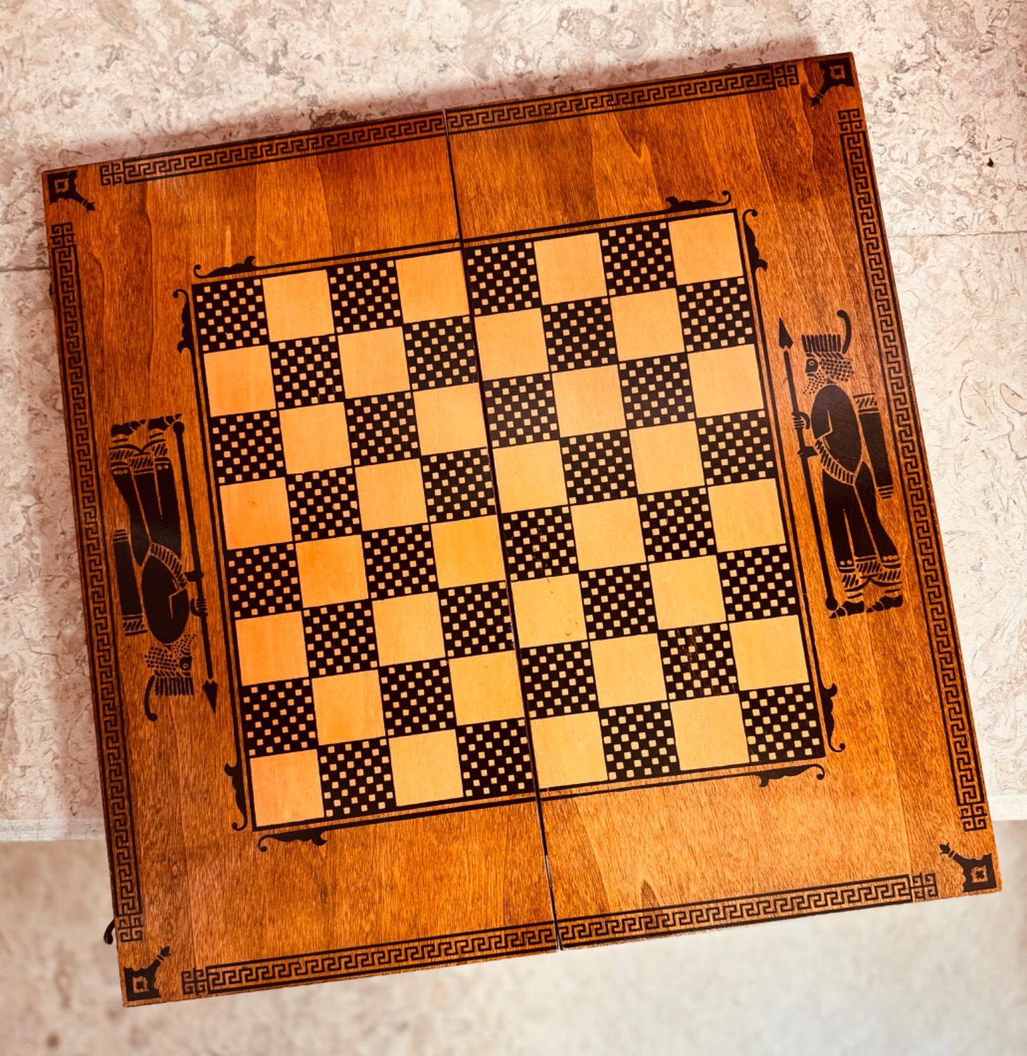 تخته نرد تمام چوب پاسارگاد